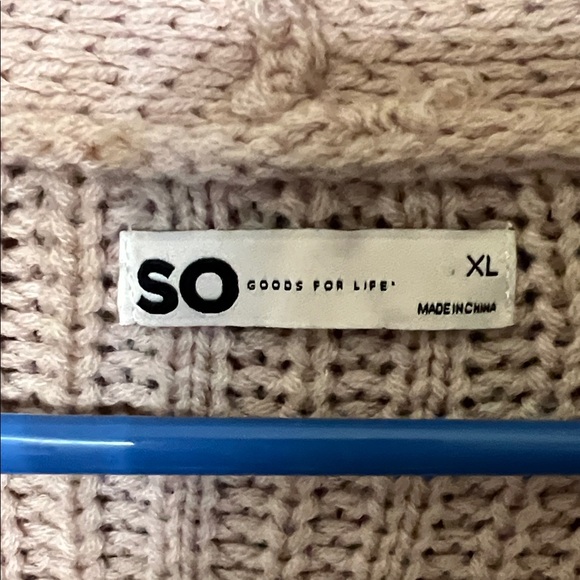 SO Light Pink Cable Knit Cardigan - Picture 2 of 2